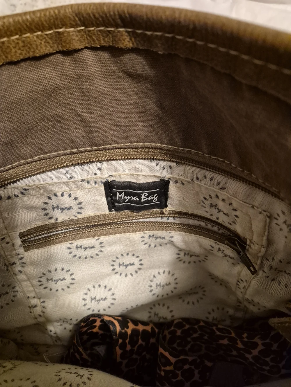 Myra Bag Black White Brown Patterned Leather Crossbody